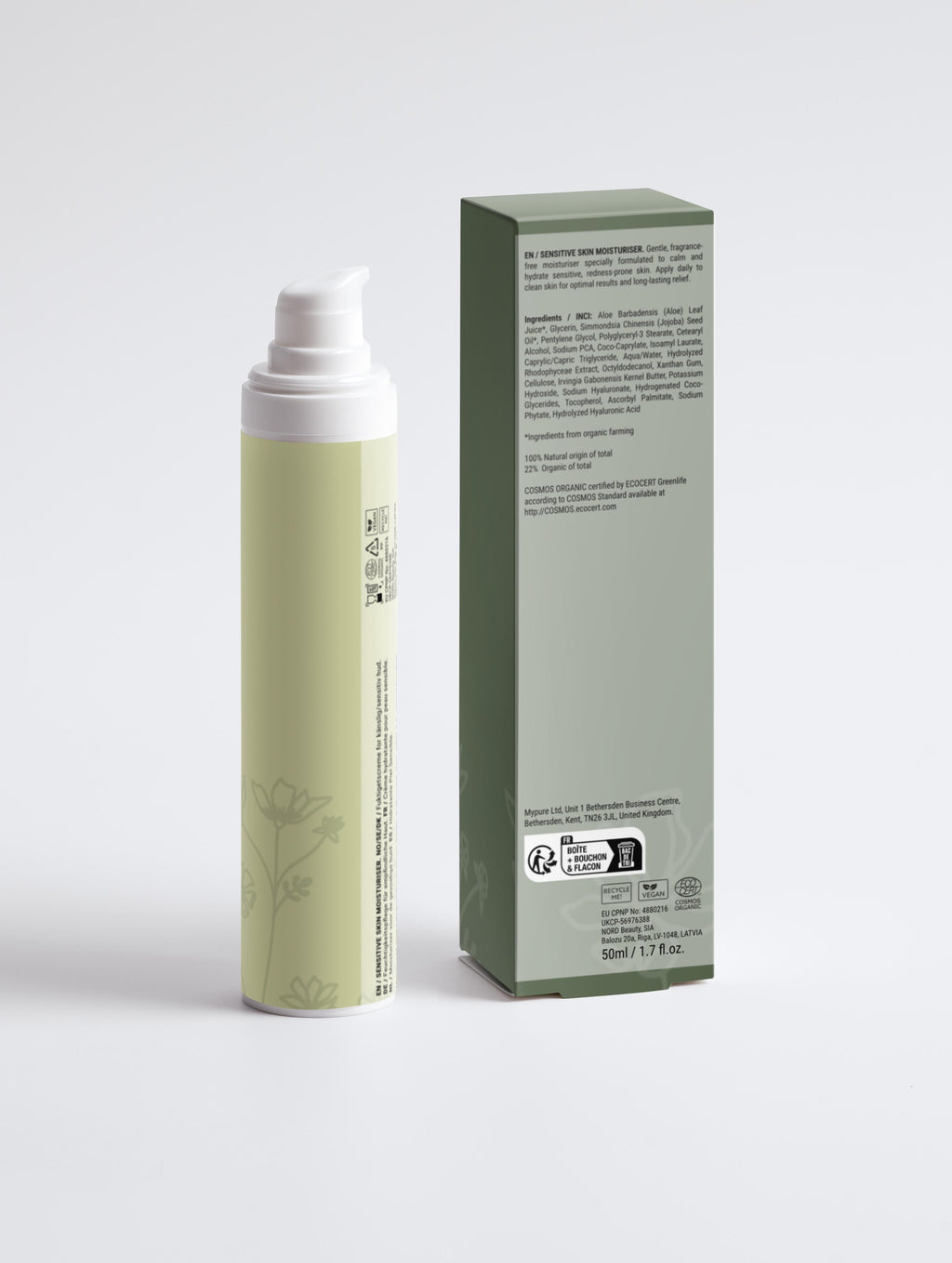 Sensitive Skin Moisturiser, Fragrance Free