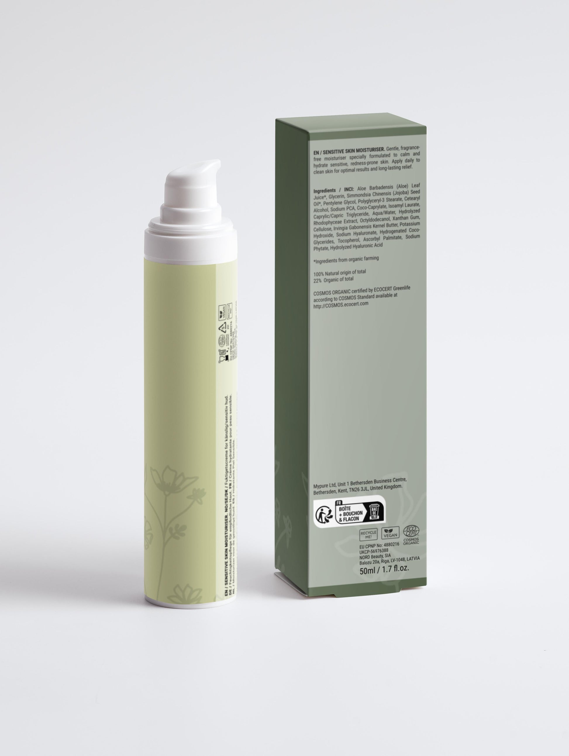 Sensitive Skin Moisturiser, Fragrance Free