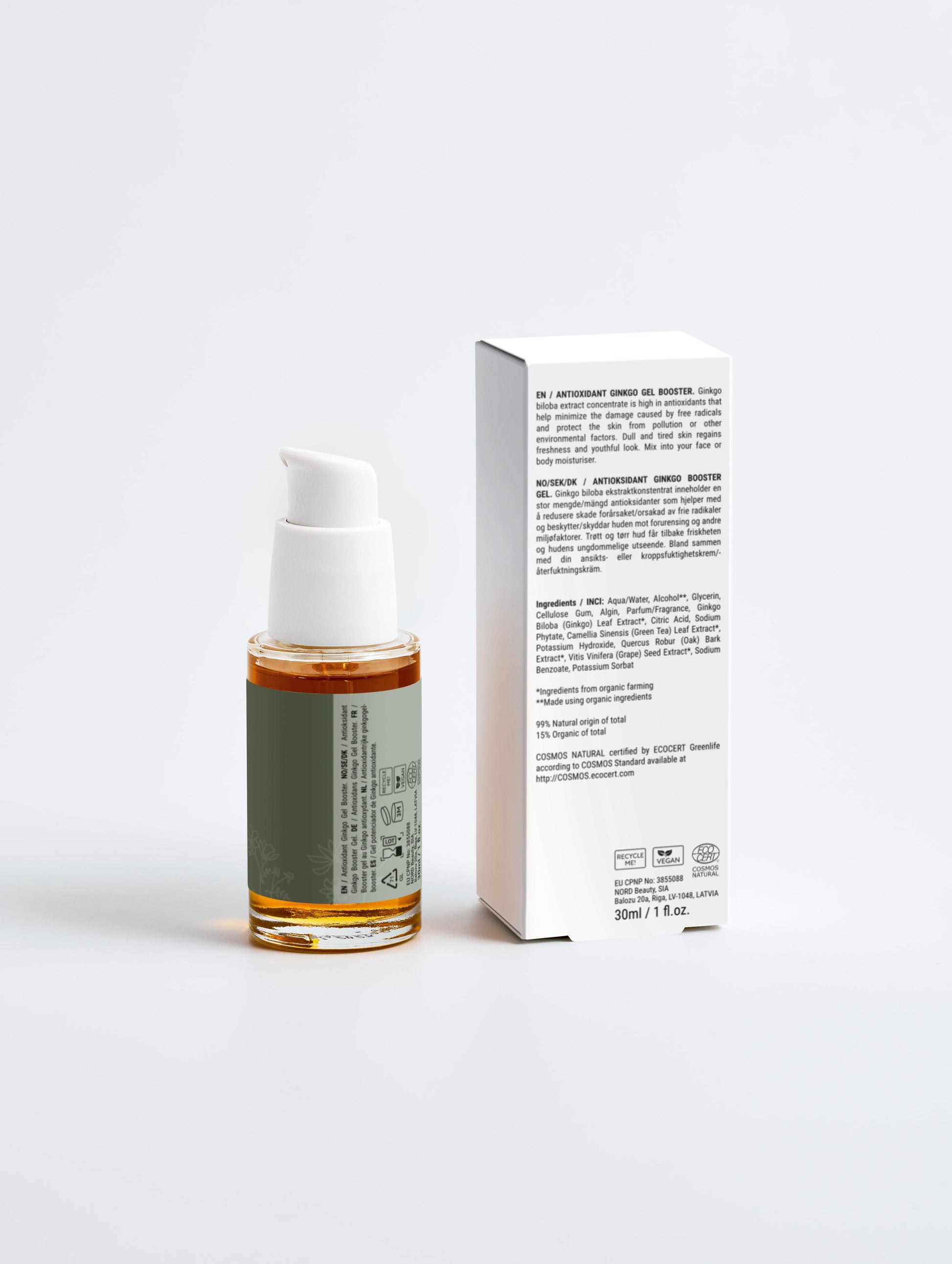 Antioxidant Ginkgo Gel Booster
